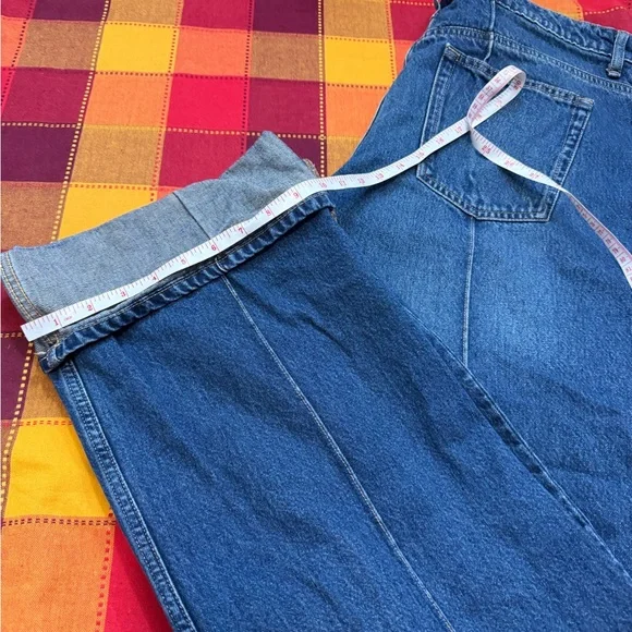 MNG wide legs high rise roll up Jeans - Picture 10 of 12